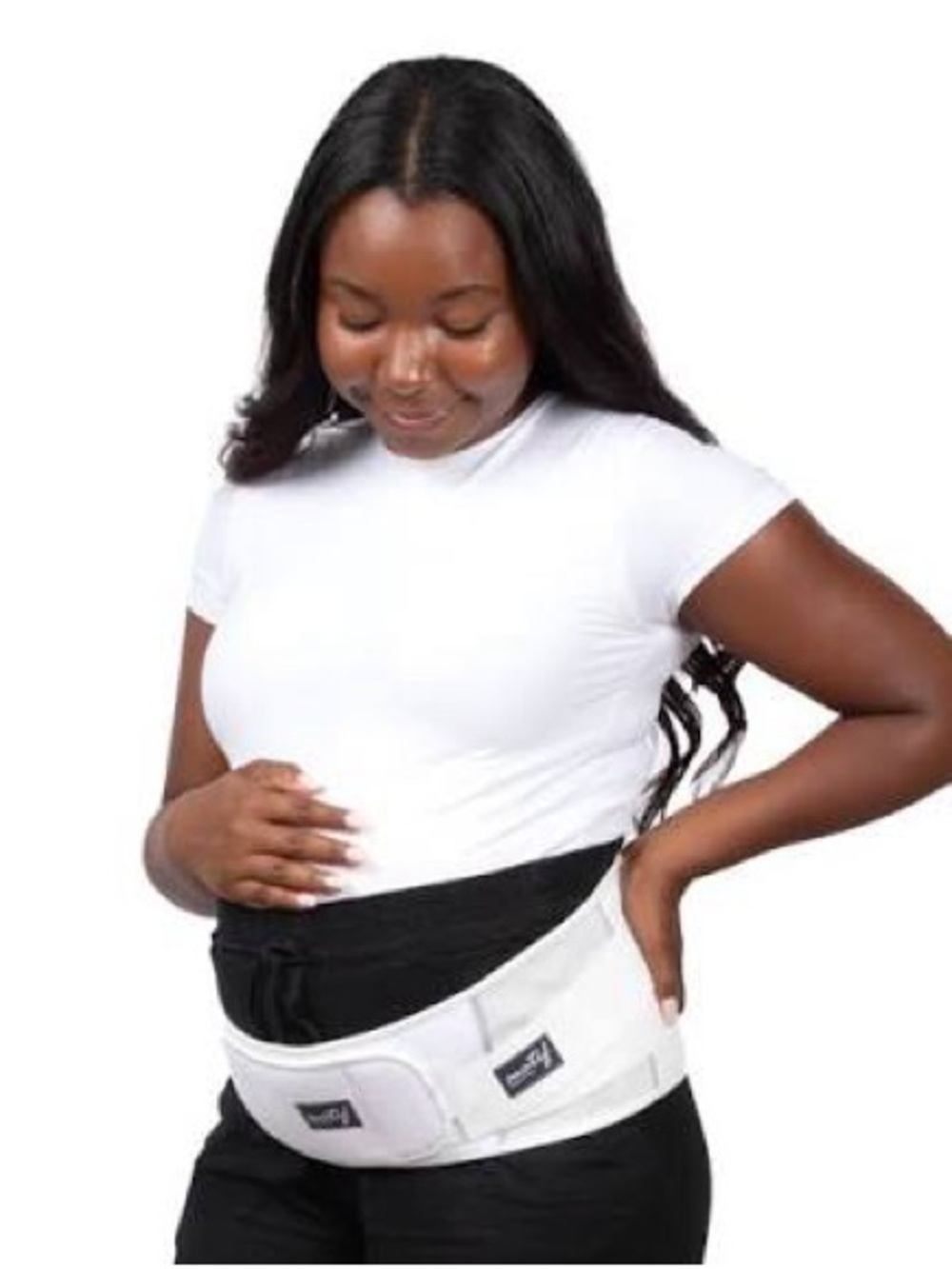 NWT Pregnancy Belly and Back Brace/Support, Size Medium (Sz 6-12 Pant) white